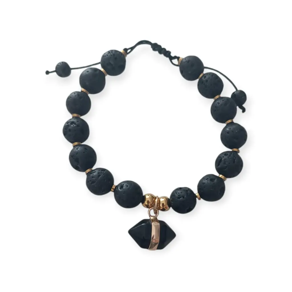 Pulsera Piedra Volcánica Hombre