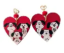 Aretes de Madera Perros L