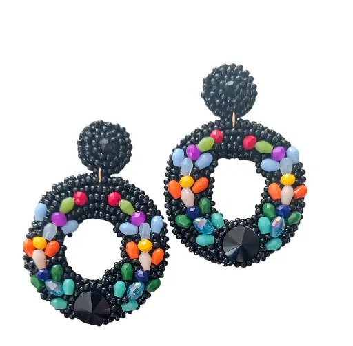 Aretes Bordados Dona