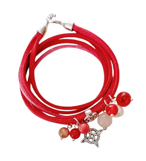 Pulsera de Cuero Nudo de Bruja