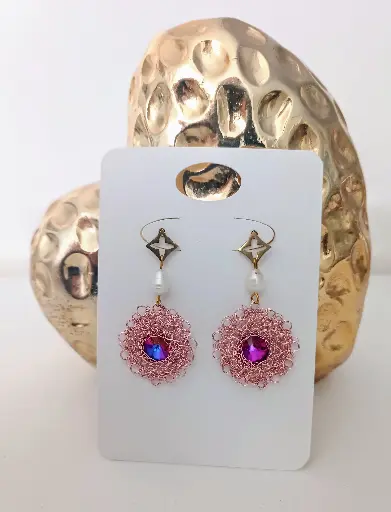 Aretes en Punto Peruano