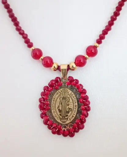 Collar Medalla San Benito